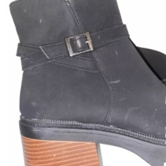 Bamboo Affirm Lug Sole Bootie Women's Boot Black Size 7 - Picture 5 of 7